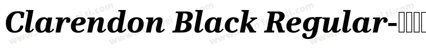 Clarendon Black Regular字体转换